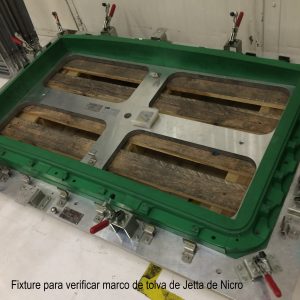 Fixture para verificar marco de tolva de Jetta de Nicro Bolta